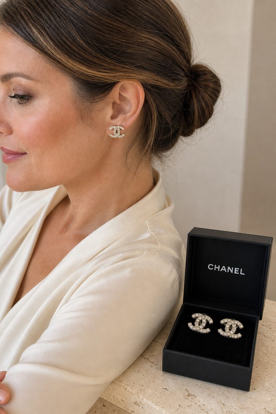 CHANEL Classic Parisian Earrings Style 25 | New with Box - Picture 9 of 9
